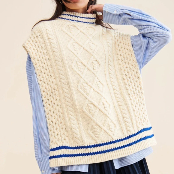 NWT Callahan Knitwear Viv Sweater Vest - Picture 3 of 12